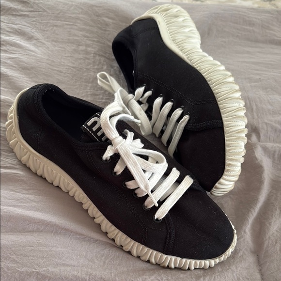 Miu Miu Black and White Sneakers